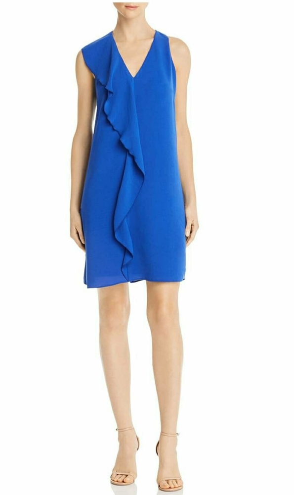 ADRIANNA PAPELL Womens Blue Sleeveless